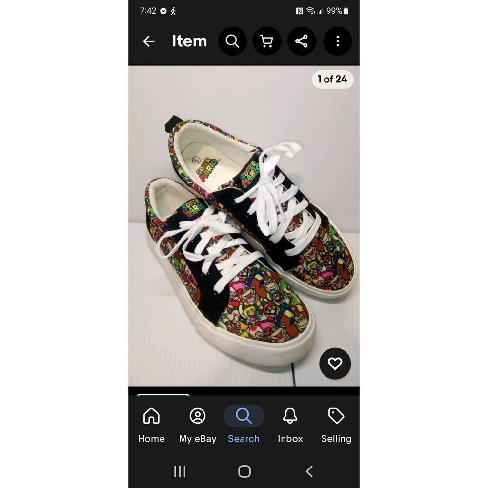 UNISEX SUPER MARIO BROS TENNIS SHOES